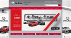 Desktop Screenshot of heritageholden.com.au